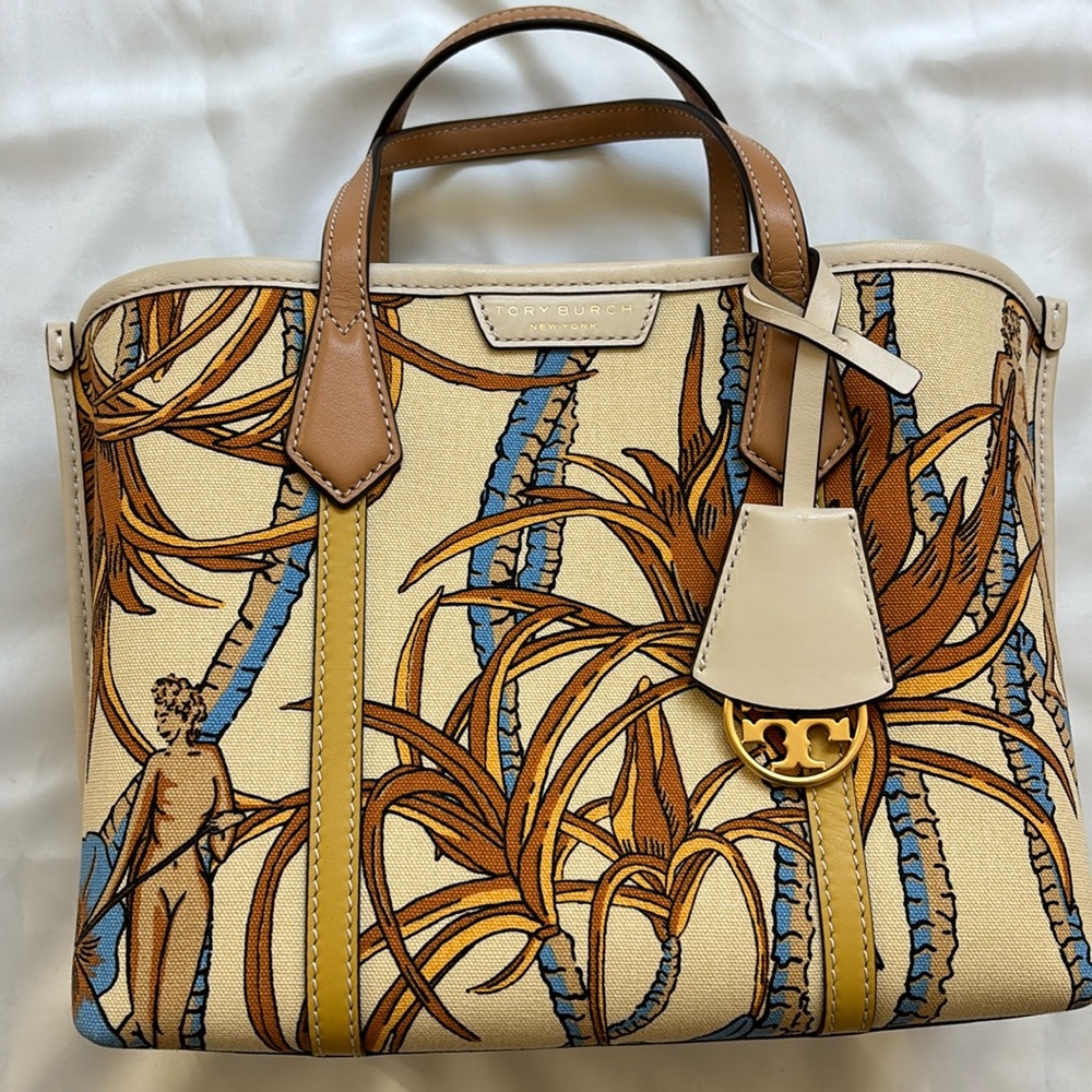 Tory Burch Small Perry Printed Tote Bag